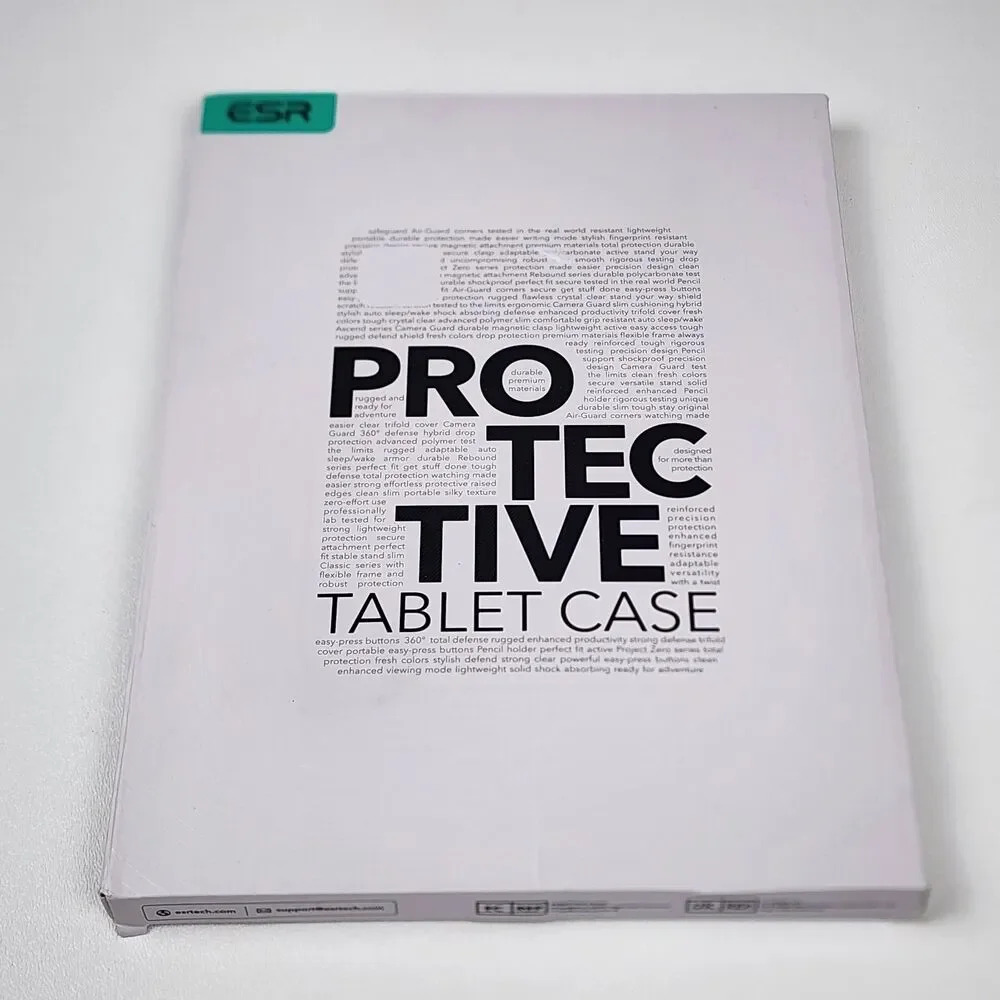 ESR Rebound Magnetic Case for iPad 11th Gen A16 10th Gen 10.9 Black